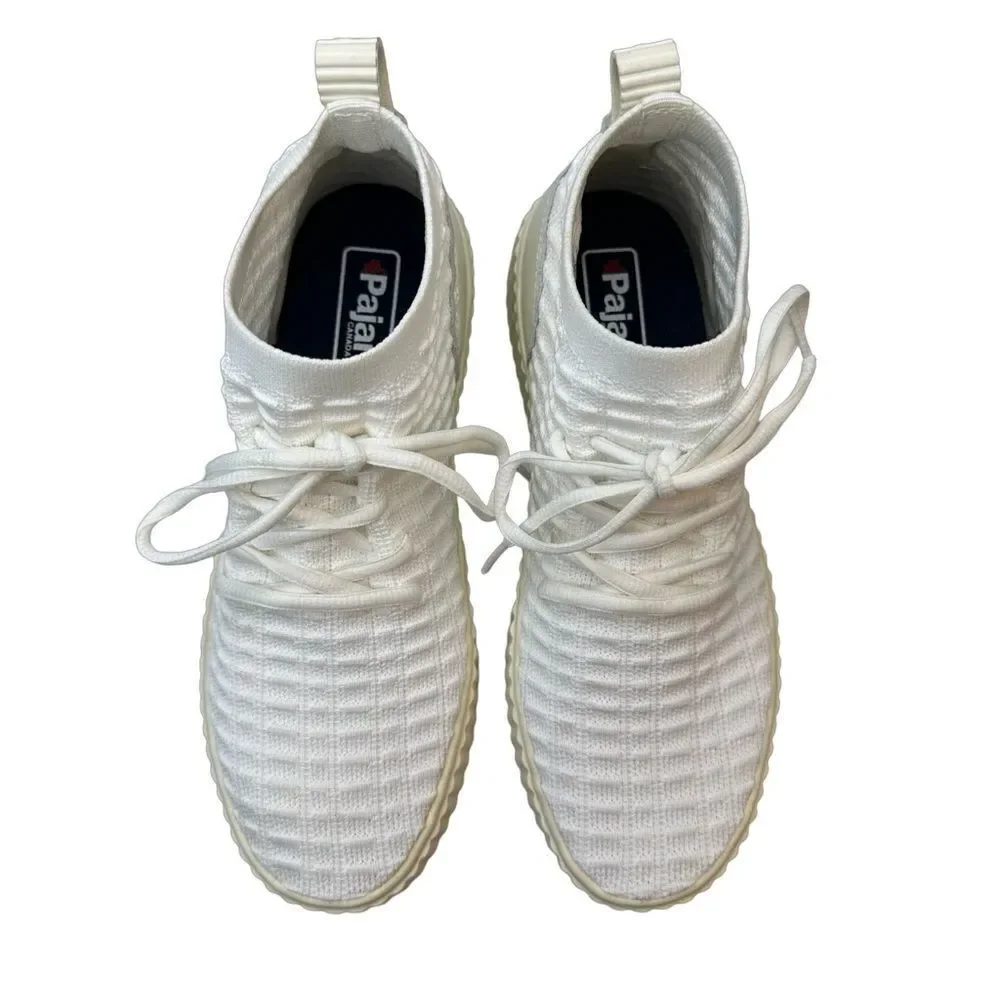 Pajar Cammie White High Top Sport Sneakers Size US 9 9.5 EU 40